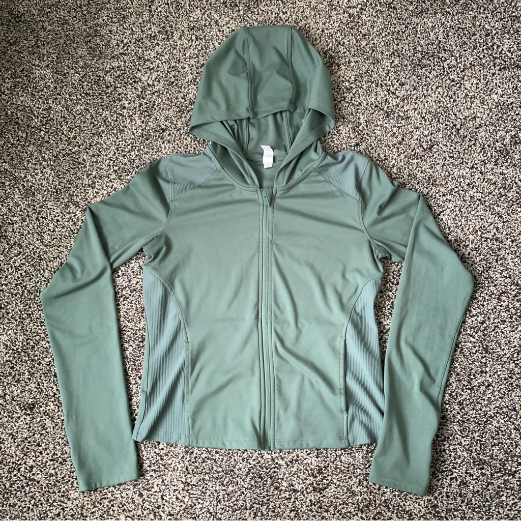 Athleisure Lux Full Zip Hoodie Women’s Size Medium Green